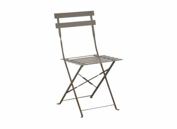 CUBA CHAISE PLIANTE ACIER/LATT
