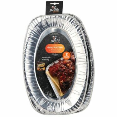 PLAT ALU OVALE BBQ X 2