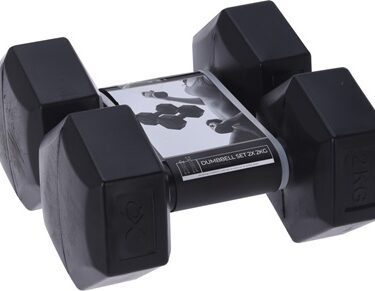 JEU D HALTÈRES 2X2KG NOIR