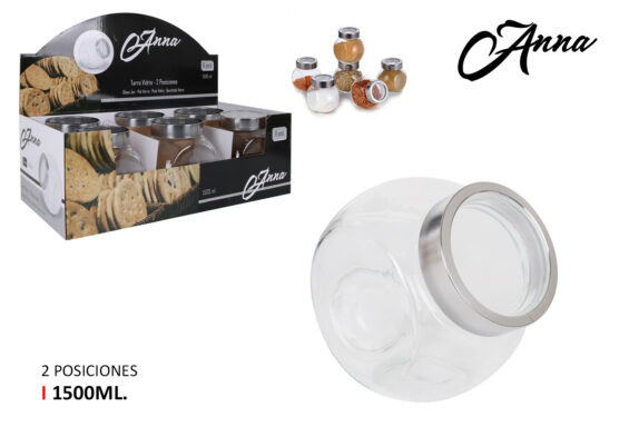 BONBONNIERE VERRE 1500ML ANNA