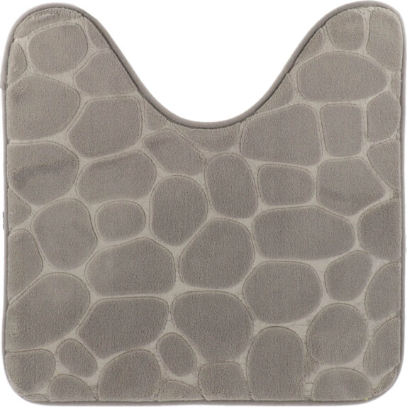 TAPIS CONTOUR WC GALET GRIS