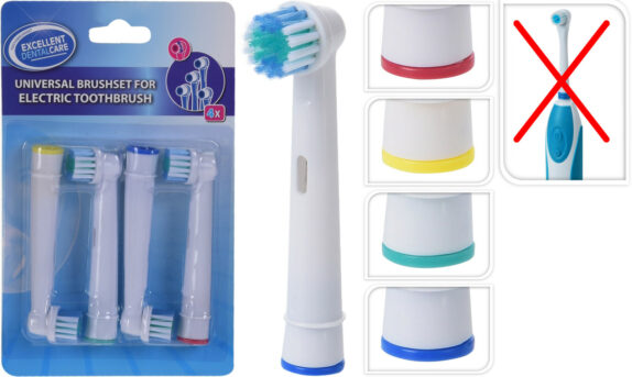 TÊTE DE BROSSE À DENTS 4PCS