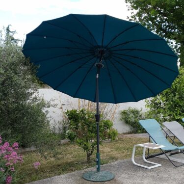 PARASOL ROND 2.5M SAIGON BLEU