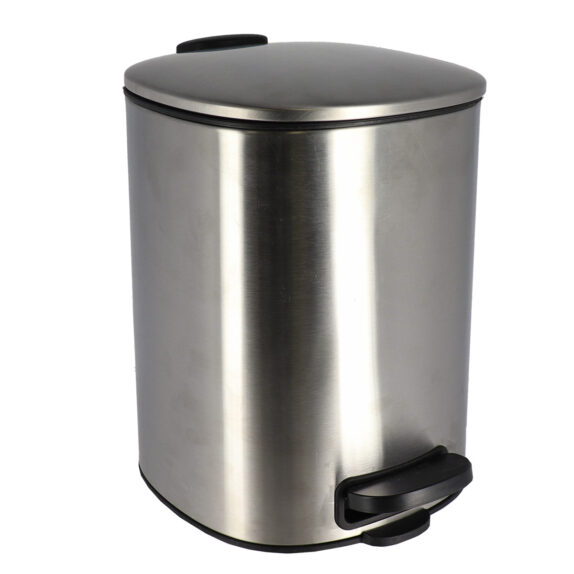 POUBELLE METAL CARREE 5L FREIN