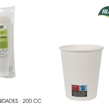 SET25 GOBELET 200CC CARTON BLA