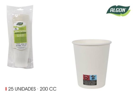 SET25 GOBELET 200CC CARTON BLA