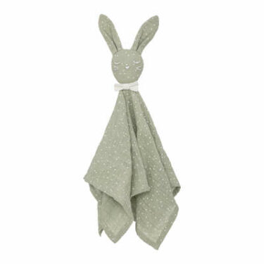DOUDOU CARRE LAPIN BEBE VERT