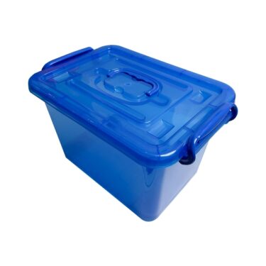 ROLL BOX 35L TRANSPARENT BLEU