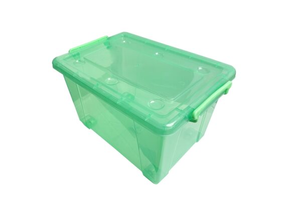 ROLL BOX 60L TRANSPARENT VERT