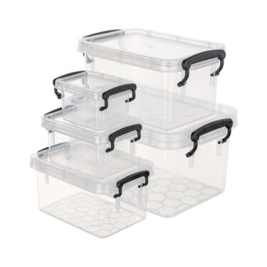 SET 4 BOITES PLASTIQUE