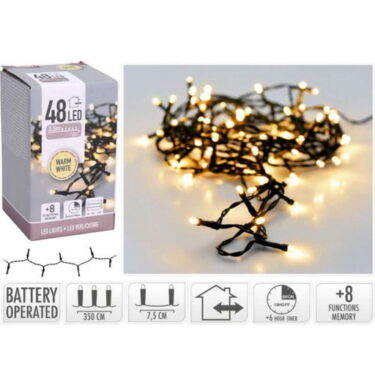 LUMIÈRES LED 48 BO BLANC CHAUD
