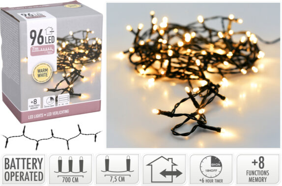 LUMIÈRES LED 96 B/O BLANC CHAU
