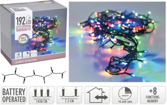 LUMIÈRES LED 192 BO MULTICLRE