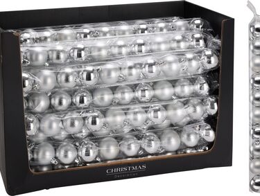 SET DE BOULES DE NOËL 10X50MM