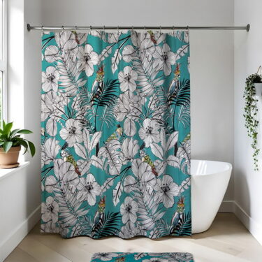 RIDEAU DE DOUCHE PEVA 180X180