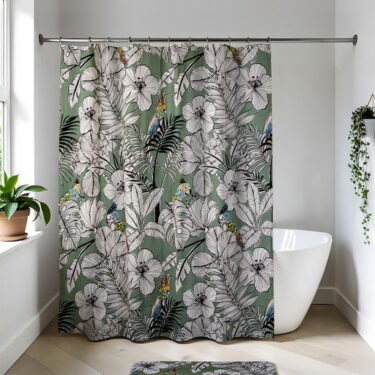 RIDEAU DE DOUCHE PEVA 180X180
