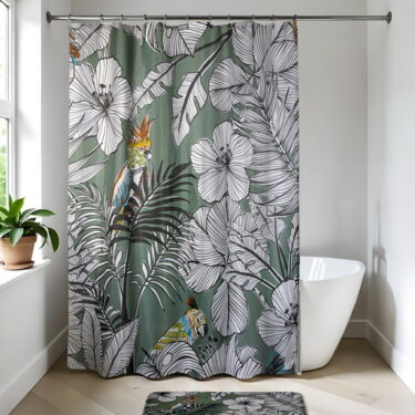 RIDEAU DE DOUCHE POLYESTER 180