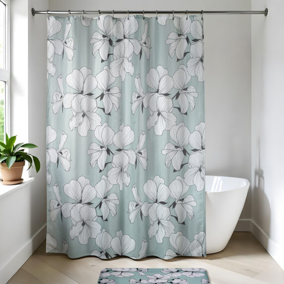 RIDEAU DE DOUCHE POLYESTER 180