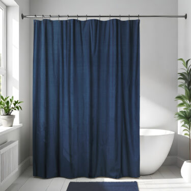 RIDEAU DOUCHE 180X200 BLEU