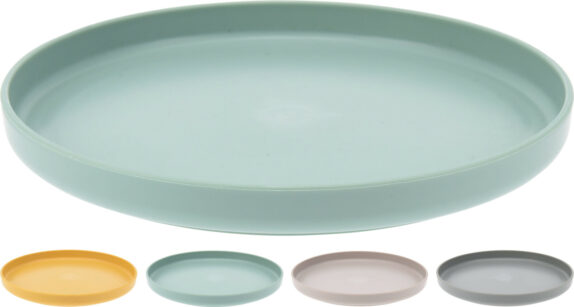 ASSIETTE PP 19X2CM 4ASS
