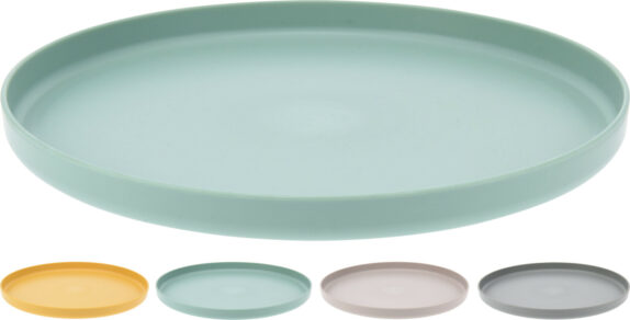 ASSIETTE PP 25X2CM 4ASS