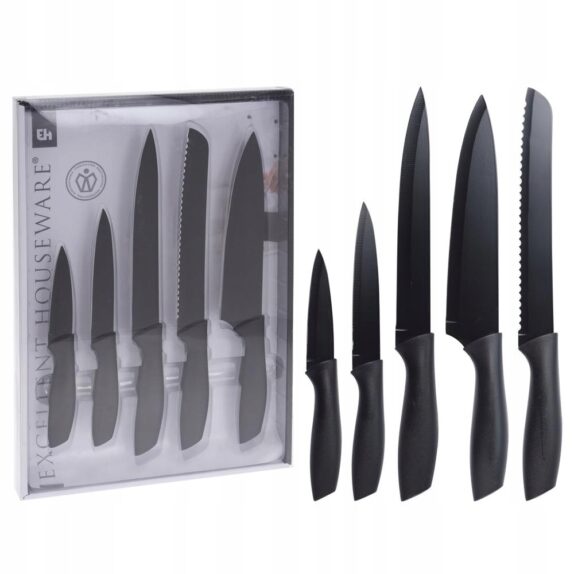 COUTEAUX X/5PCS: 19CM/23CM/3X3