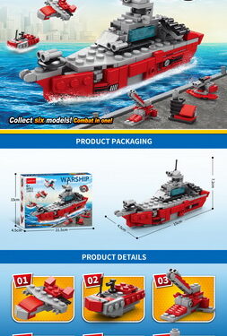 BRICKS BATEAU 138PCS