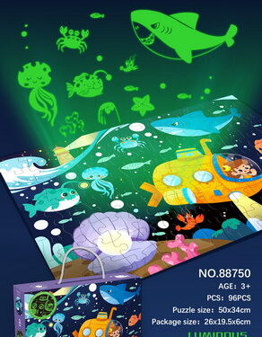 PUZZLE LUMINEUX ANIMAUX MARINS