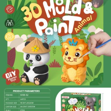MOULE PANDA À PEINDRE 3D