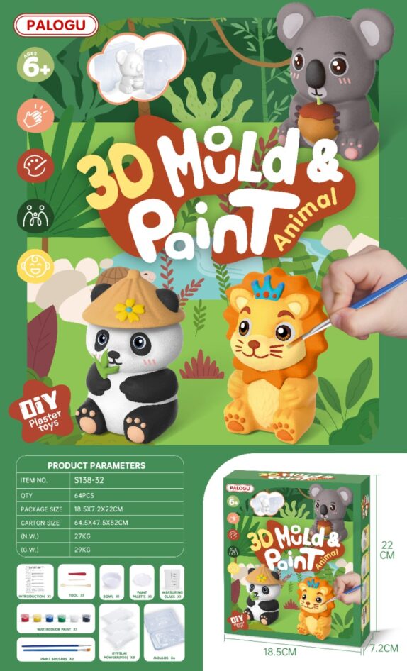 MOULE PANDA À PEINDRE 3D
