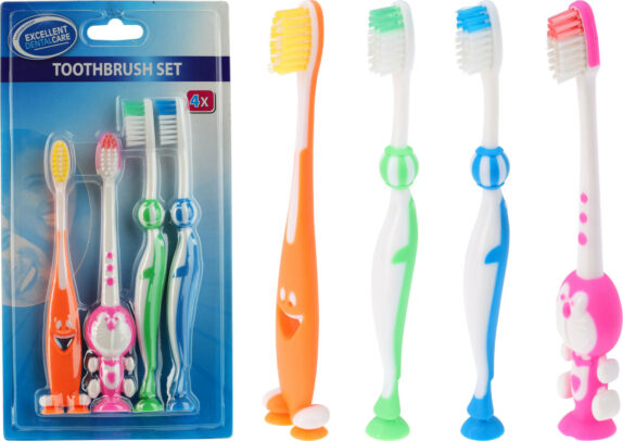 SET DE BROSSES À DENTS 4PCS