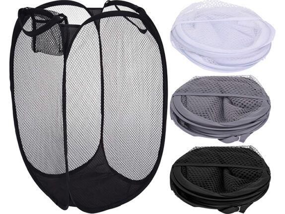 SAC À LINGE 3 ASS CLR (NOIR/BL