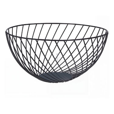 CORBEILLE A FRUITS METAL NOIR