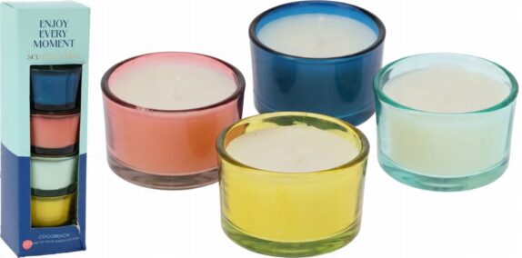 BOUGIE PARFUMÉE VERRE S/4 5X3C