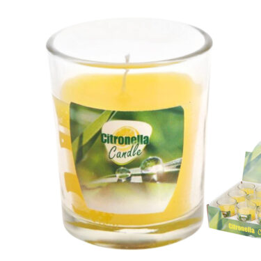 BOUGIE CITRONELLE POT VERRE 8C