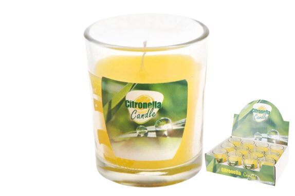 BOUGIE CITRONELLE POT VERRE 8C