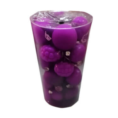 DECO BOULES NOEL 6CM ROUGE 24P