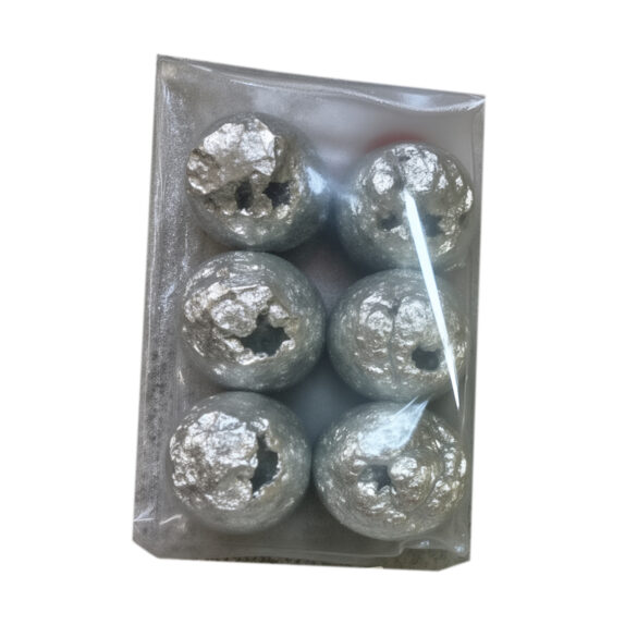 BOULES NOEL ARGENT 6PCS