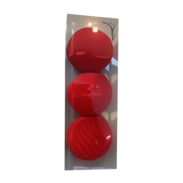 BOULES DE NOEL ROUGE X 3