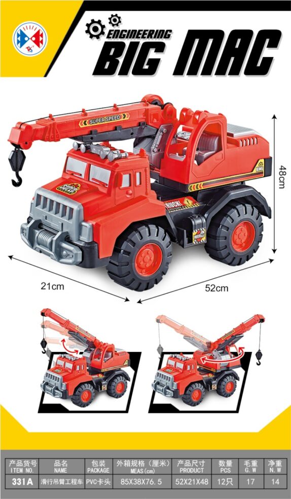 CAMION GRUE PLASTIQUE