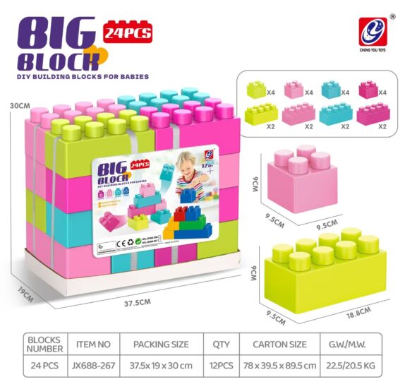 24 BLOCS COULEURS
