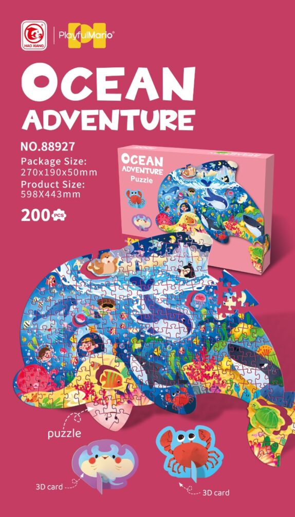 PUZZLE 200PCS LE MONDE DE L'OC