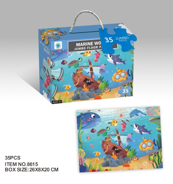 35 PIECES PUZZLE MONDE SOUS MA