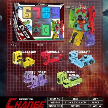 ROBOT TRANSFORMABLE CHIFFRES 1