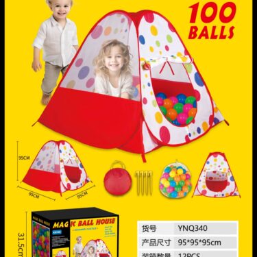 TENTE DE JEU 100 BALLES SOUPLE