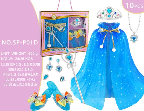 DÉGUISEMENT PRINCESSE 10 ACCES