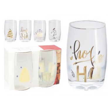 LOT DE 2 VERRES 300ML 2ASS