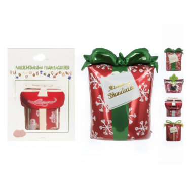 XMAS GIFTBOX FOIL BALLOON 4ASS