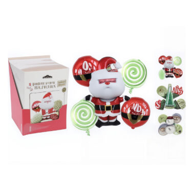 XMAS BALLOON SET OF 5PCS 3ASS