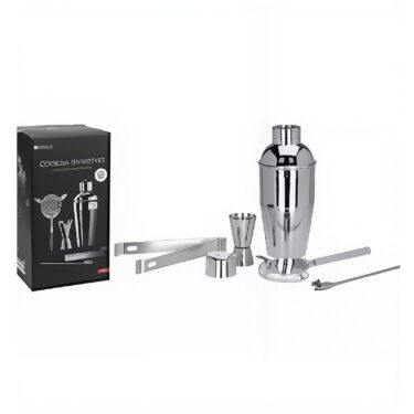 COCKTAIL SHAKER, SET DE 5 PCS,